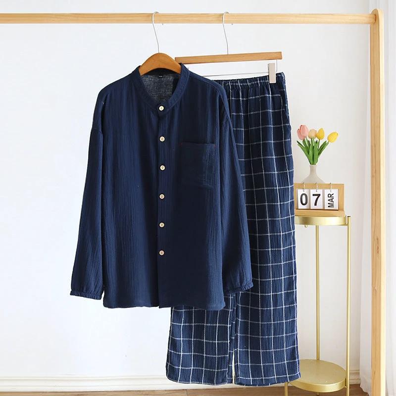 Men's Cotton Gauze Pajama Set by GJG Denim