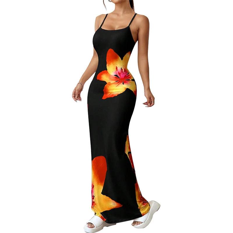 Sling floral print Dress by GJG Denim