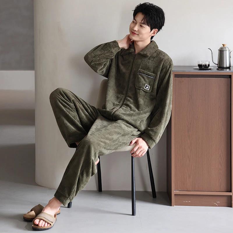 Men's Velvet Pajamas Set by GJG Denim