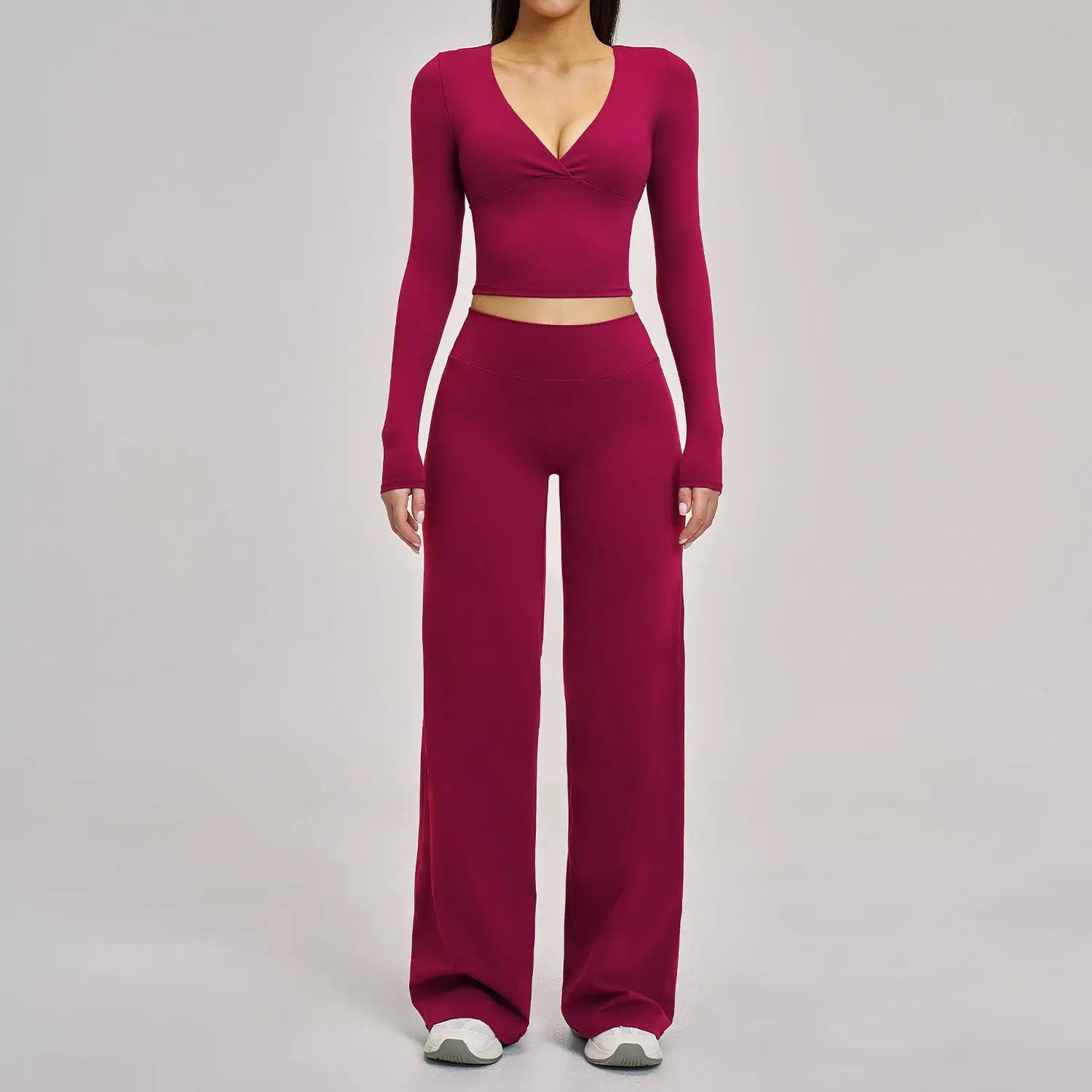 Women's All-Match Casual Yoga Outfit Set by GJG Denim