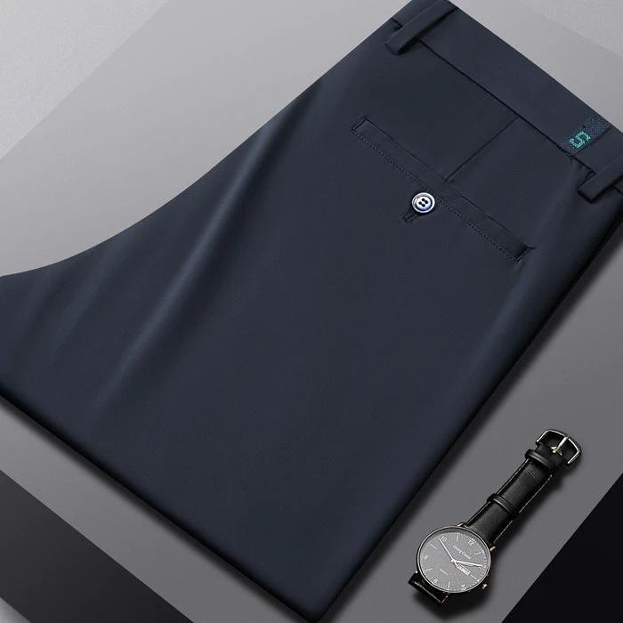 Men's Tencel Business Casual Pants by GJG Denim