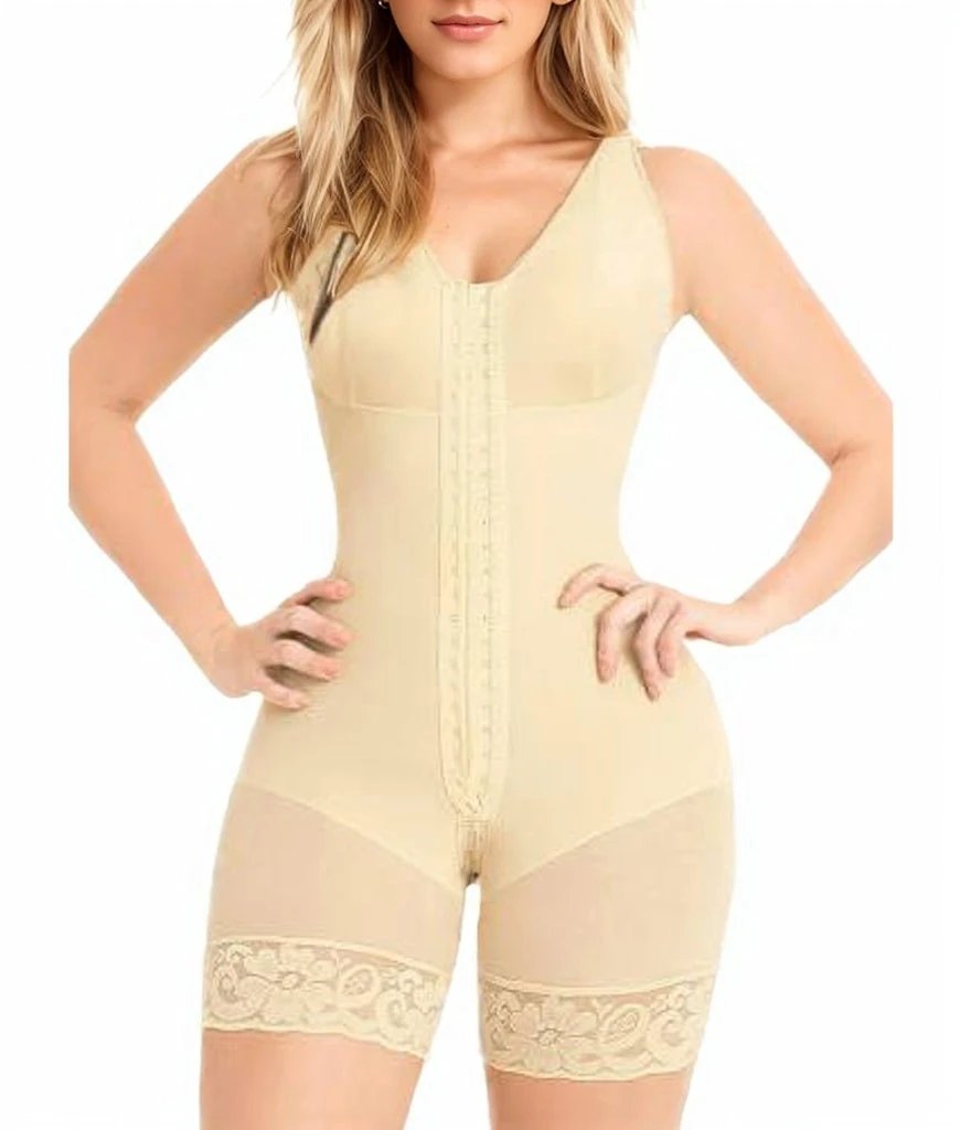 Shapewear For Women Tummy Control Post Surgery Full Body Shaper Butt Lifter With Zipper Elegant by GJG Denim