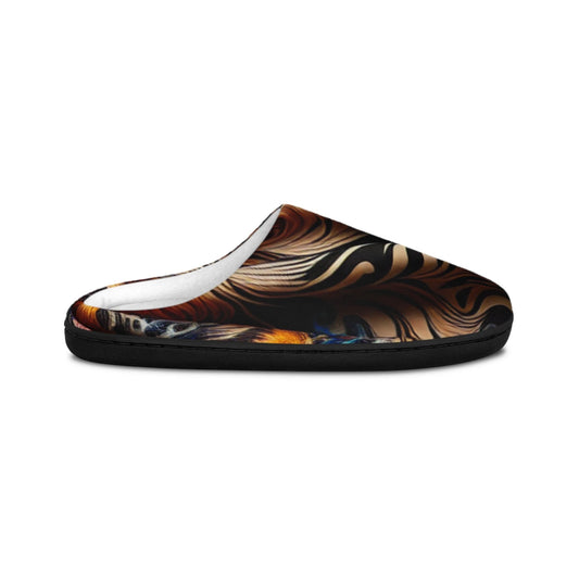 Stylish Women's Indoor Slippers, Cozy Footwear, Gift for Her, Unique Home Slippers, Comfortable House Slide-On Shoes by Printify