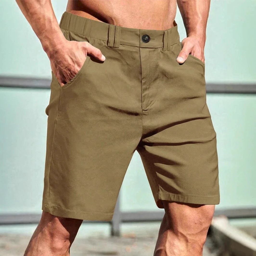 Men's Casual Straight Shorts by GJG Denim