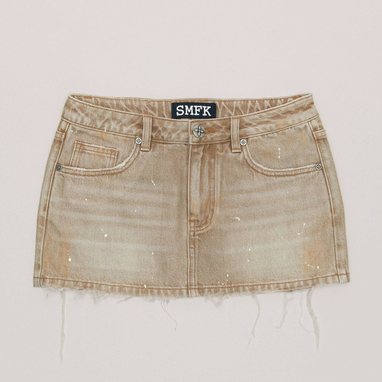 Handmade Wildland Holographic Denim Skirt by GJG Denim