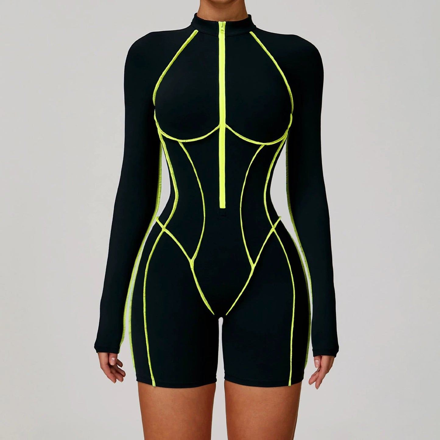 Tight Workout Clothes High-strength Sports Jumpsuit 9318 by GJG Denim