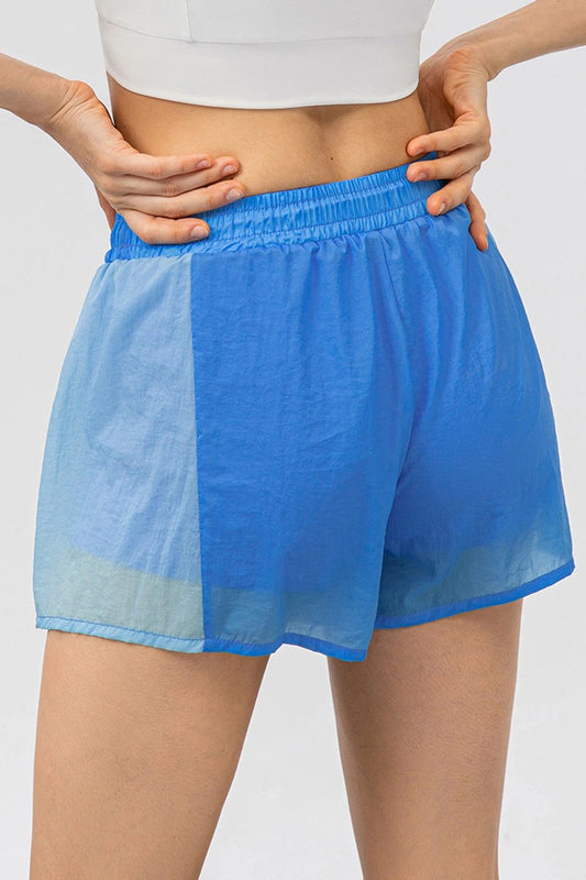 Color Block Drawstring Active Shorts by Lady Ros