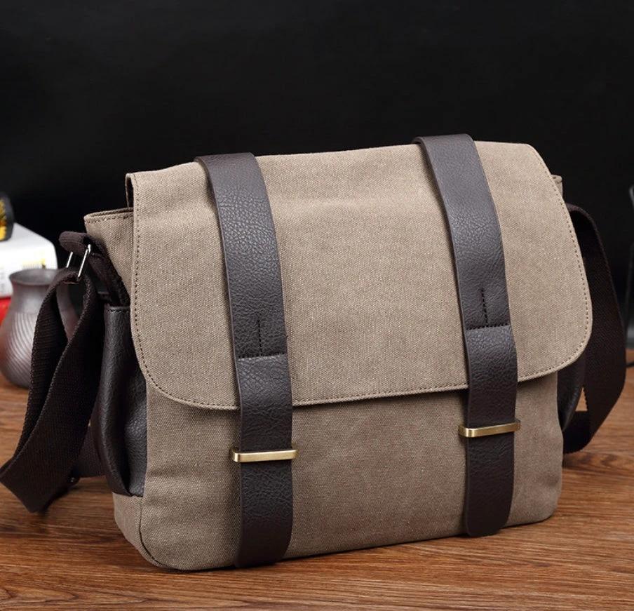 Men's Diagonal Travel Leisure Bag by GJG Denim