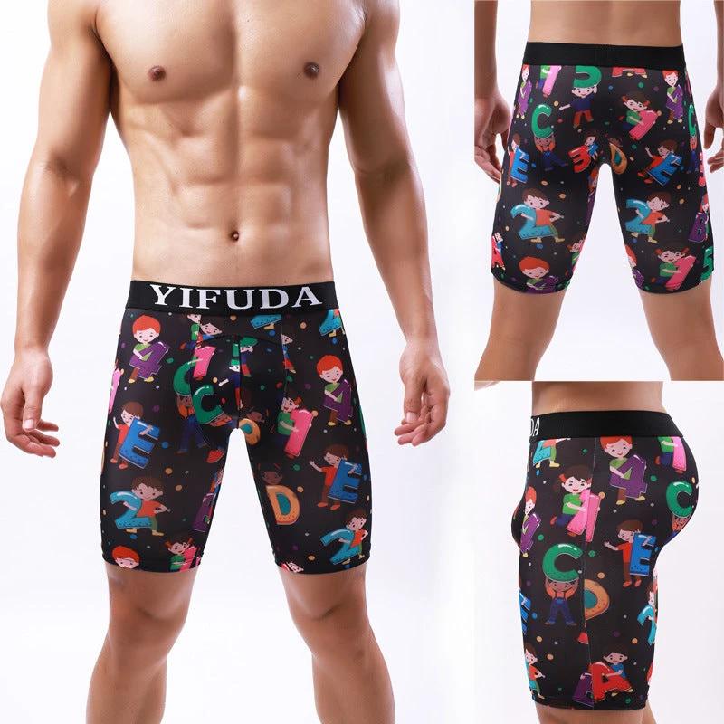 Men's Fashionable And Comfortable Printed Underwear by GJG Denim