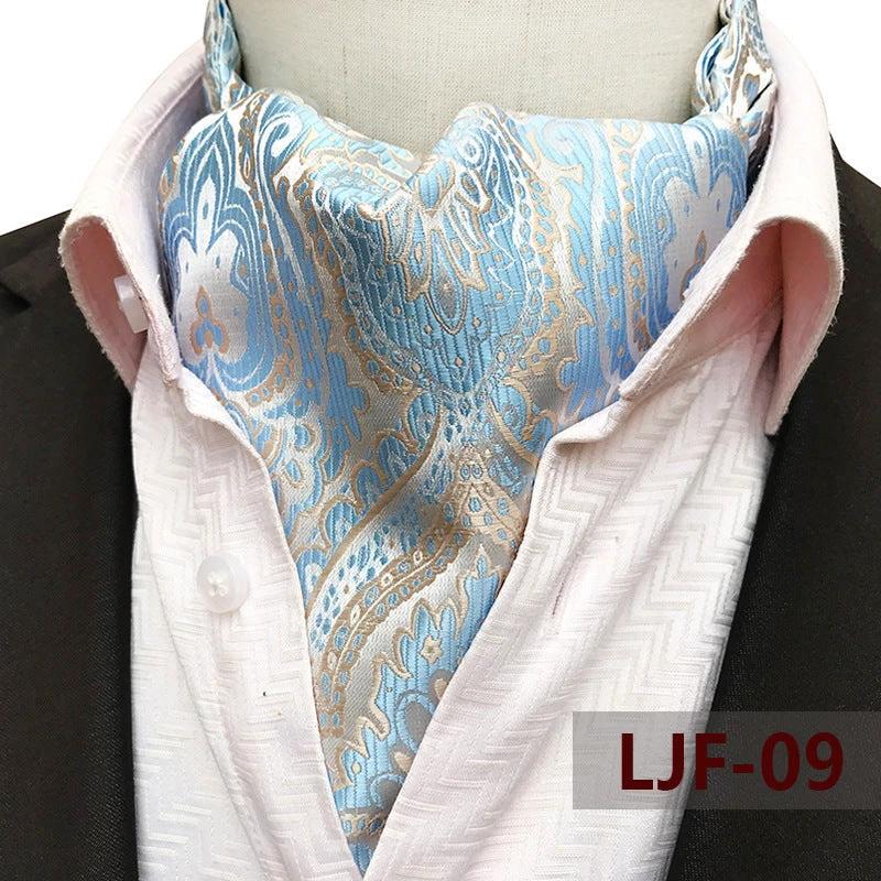 Men's Jacquard Polyester Scarf by GJG Denim