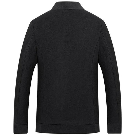 Men's Woolen Top Cotton And Thickening Jacket by GJG Denim