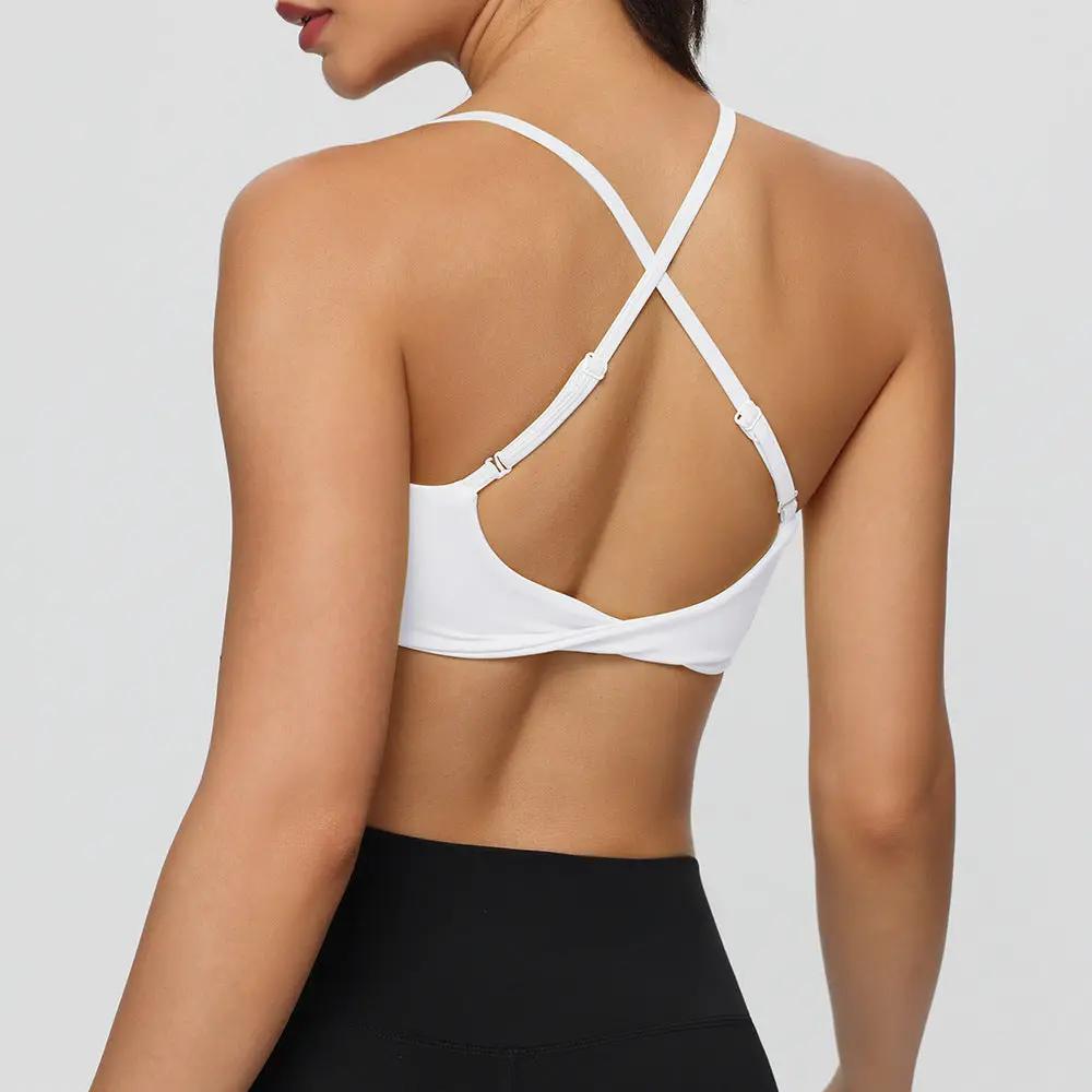 Adjustable-Strap Shock-Proof Running Fitness And Yoga Bra by GJG Denim