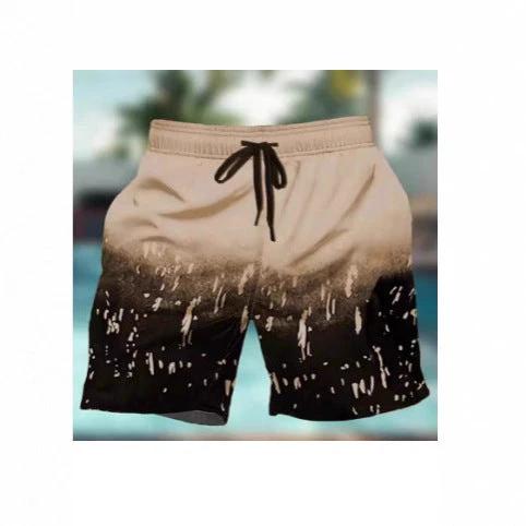 Men's Two-tone Casual Shorts by GJG Denim