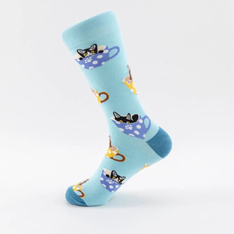 Men's Trendy Mid-calf Length Socks by GJG Denim