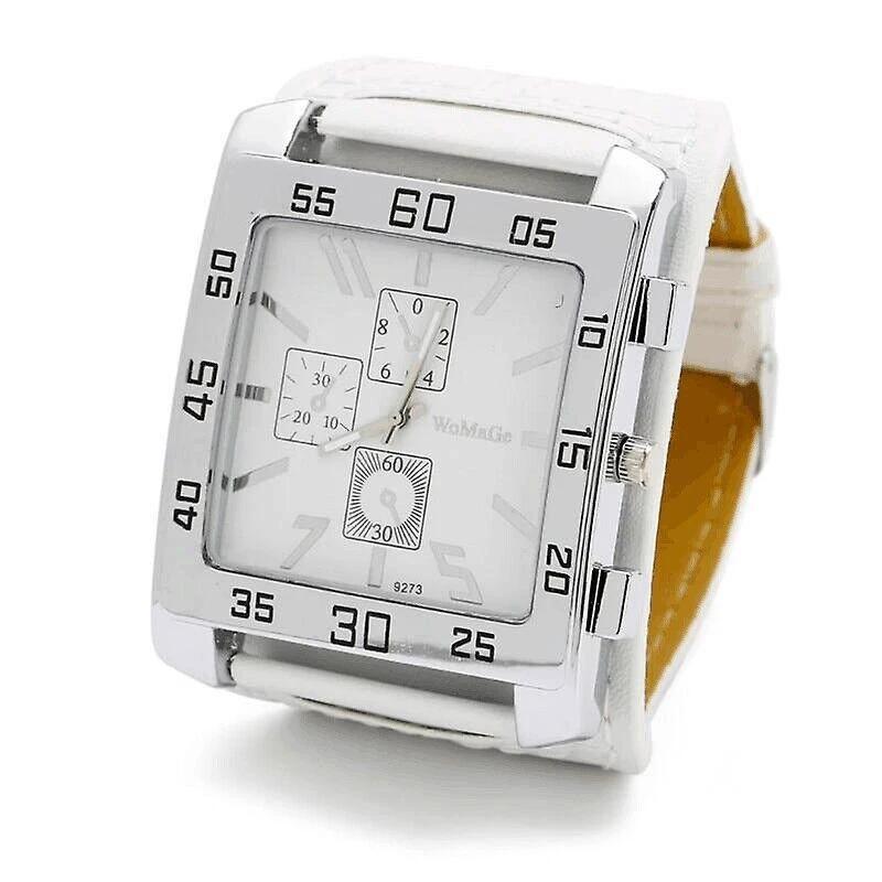 Men's Stylish And Cool Military-style Watch Square Dial Simulated Three-layer Design by GJG Denim