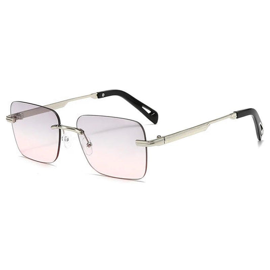 Hollow-out Square Sunglasses For Men by GJG Denim