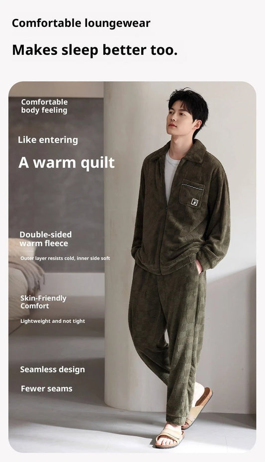 Men's Velvet Pajamas Set by GJG Denim