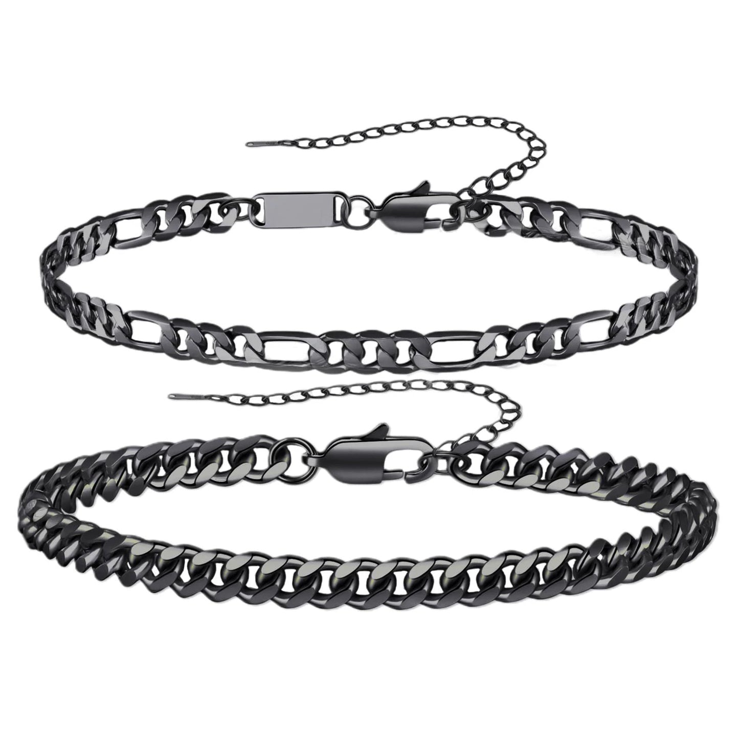 Men's Cuban Chain Bracelet Set by GJG Denim