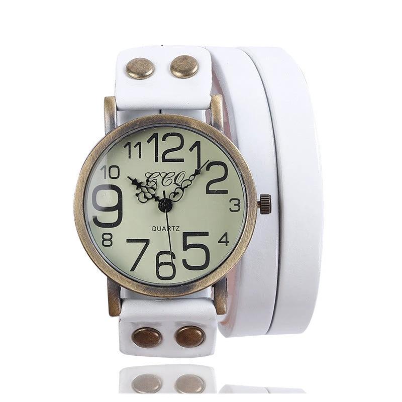 Retro Three-circle Casual Watch For Men by GJG Denim