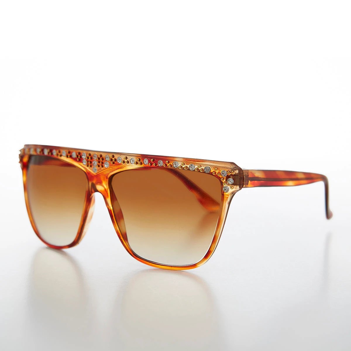 80s Rhinestone Women's Vintage Sunglass - Fifi by Sunglass Museum