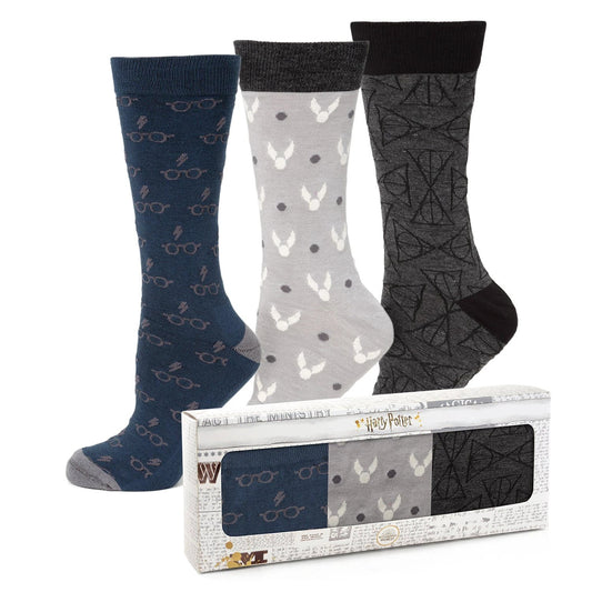Harry Potter 3 Pack Sock Gift Set by Cufflinks.com