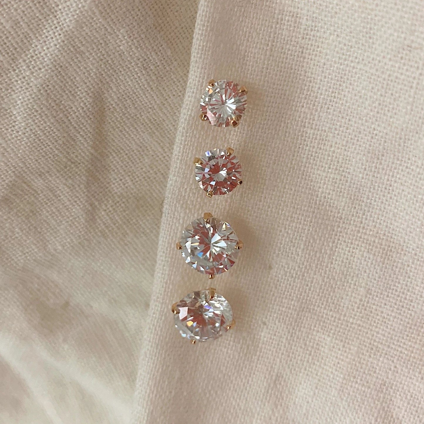Round Cz Studs by Views & Co