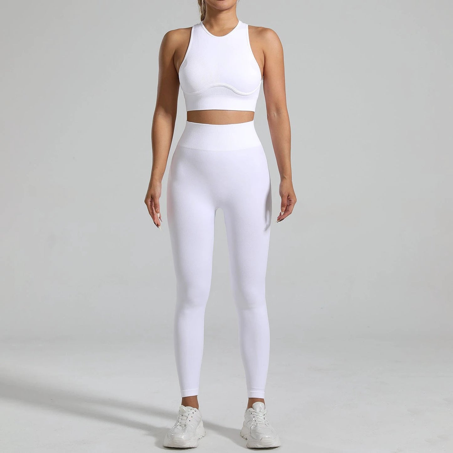High-strength Running Tight Seamless Yoga Clothes Suit by GJG Denim