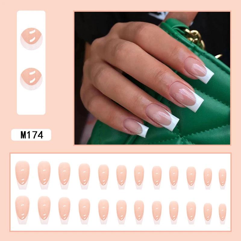Simple French Tip Nails by GJG Denim