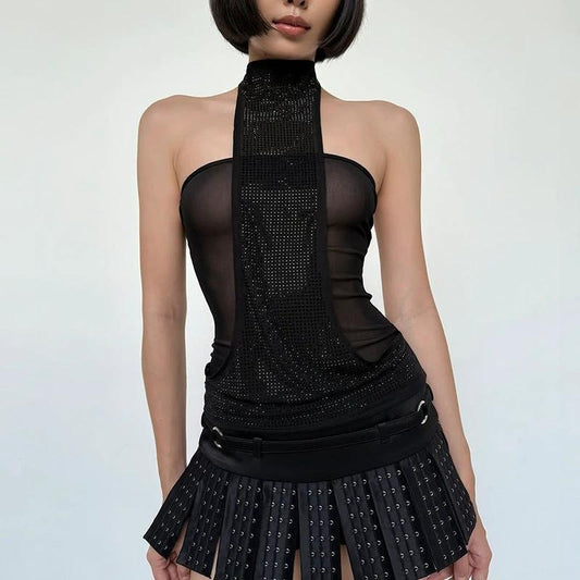 Hot Girl Street Breasted Design All-match Ballet Short Skirt by GJG Denim