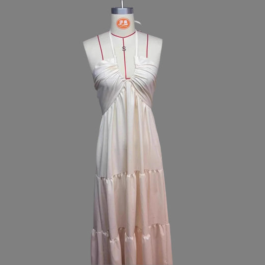 Halter Flowy Maxi Dress Tie back by GJG Denim