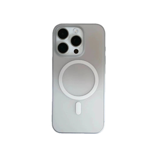 Gradient Frosted Ice Mist Magnetic Suction Phone Case Ultra-thin PC Drop-resistant Sheath by GJG Denim