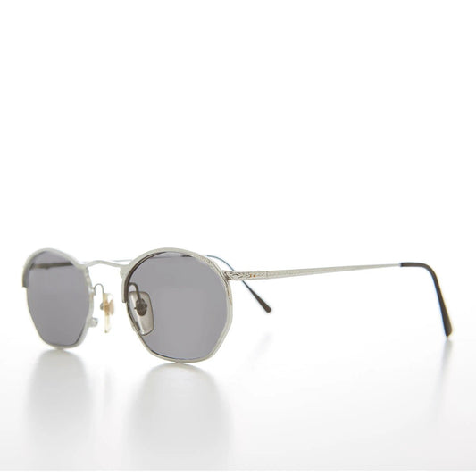 Semi Octagon Unisex Metal Vintage Sunglass - Onas by Sunglass Museum