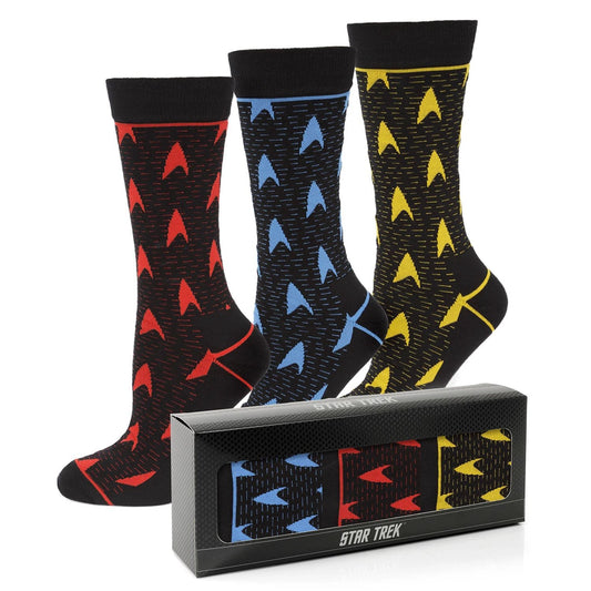 Star Trek 3 Pair Sock Gift Set by Cufflinks.com