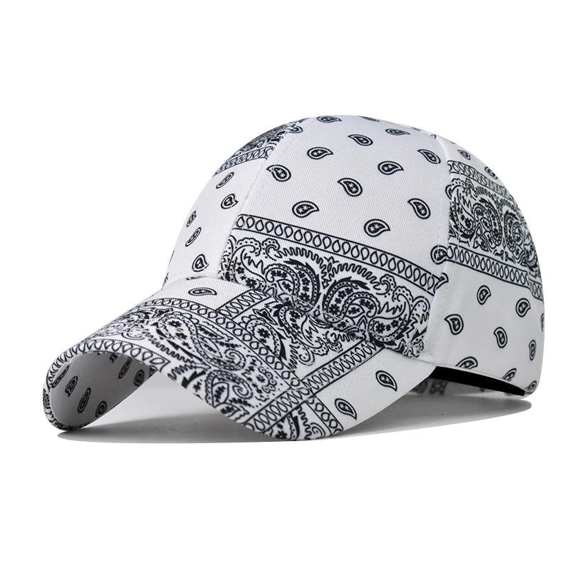 Men's Bandana Printed Baseball Cap by GJG Denim