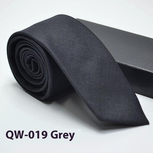 Men's Super Narrow Wool-like Elegant Tie by GJG Denim