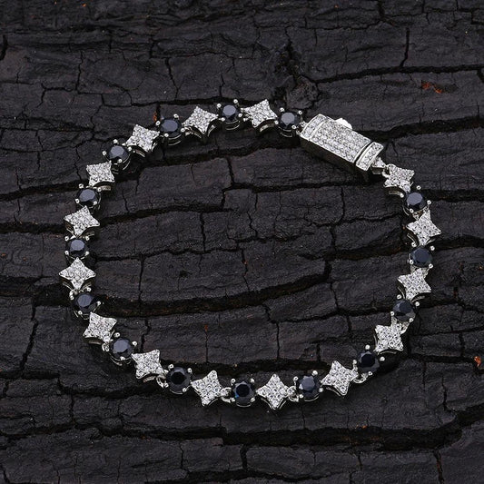 Men's Star Zircon Bracelet by GJG Denim