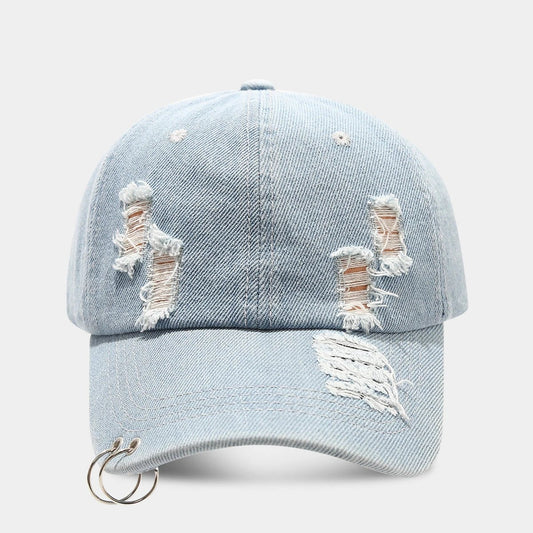 Men's Retro Street Peaked Baseball Hat by GJG Denim
