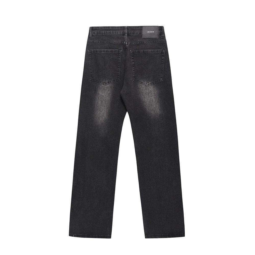 White Straight Jeans Men's Loose by GJG Denim