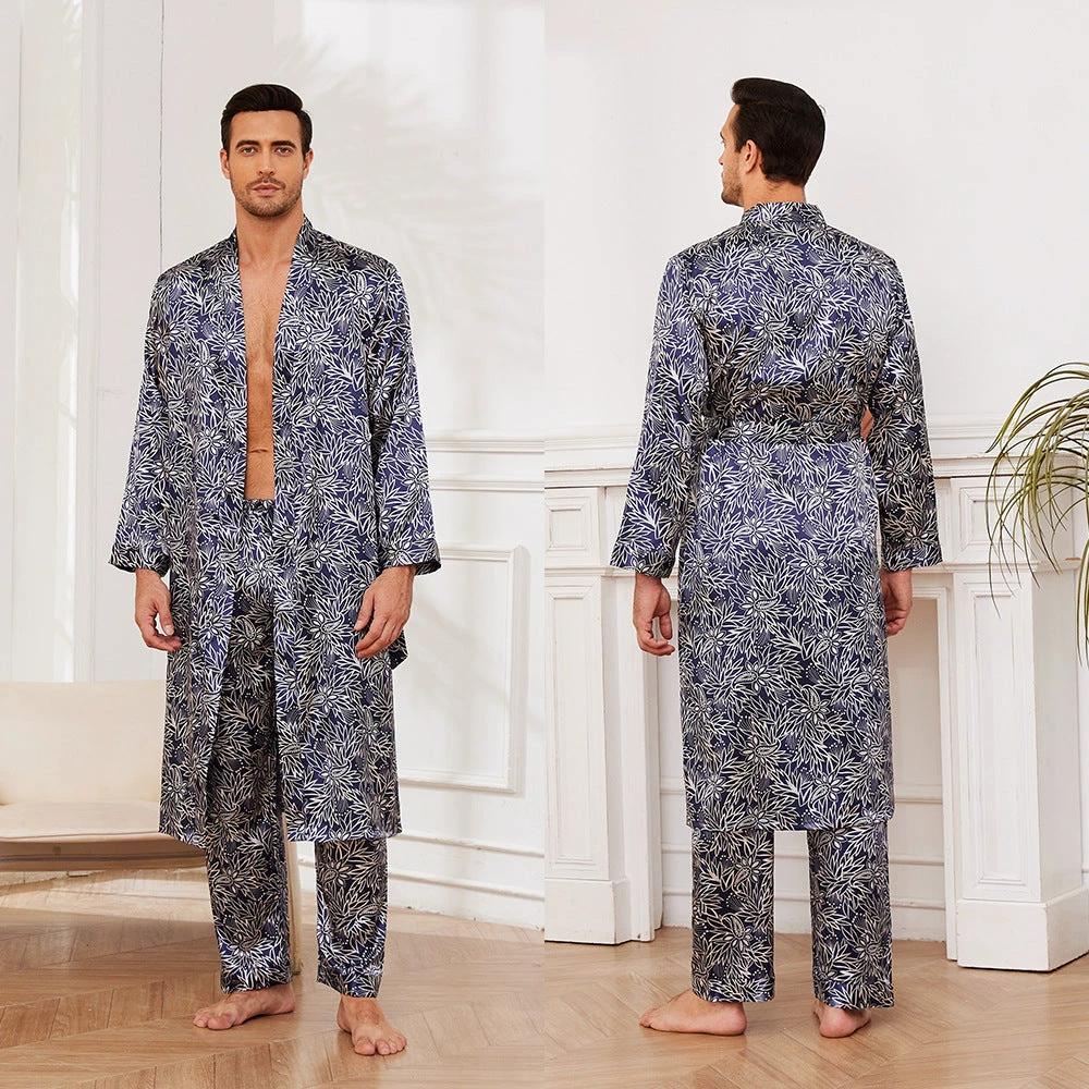 Men's Long Sleeve Pajamas Set by GJG Denim