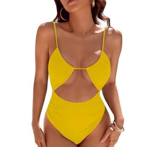 European And American Cute Women's One-piece Swimsuit by GJG Denim