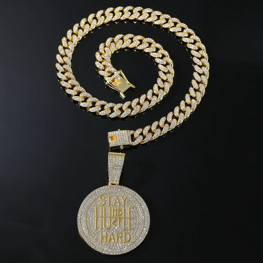 "Stay Humble Hustle Hard" Men's Necklace by GJG Denim