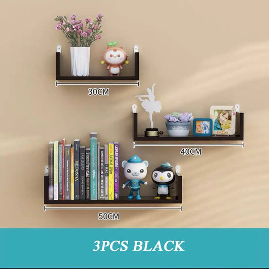 Wooden Wall Hanging Shelves Living Room Decor by GJG Denim