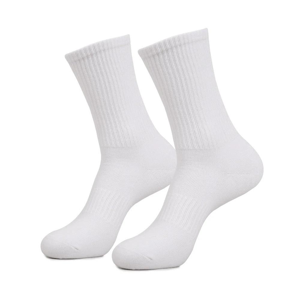 Men's Mid-calf Combed Cotton Athletic Sweat-absorbent Breathable High-pass Non-stuffy Socks by GJG Denim