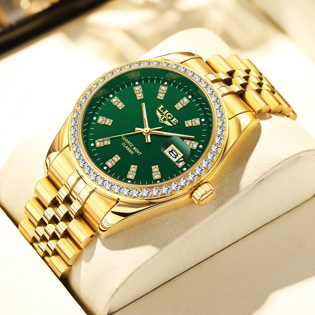 Big-dial Elegant Quartz Watch For Men by GJG Denim