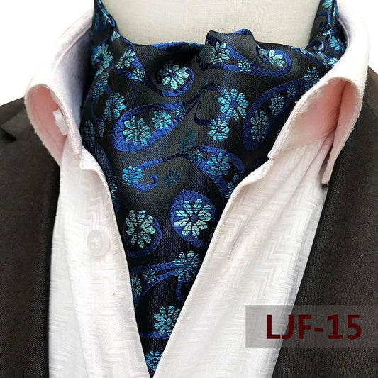 Men's Jacquard Polyester Scarf by GJG Denim
