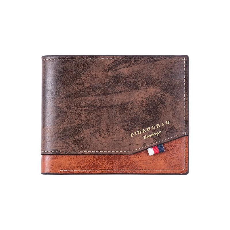 Two-fold Thin Retro Fashion Wallet For Men by GJG Denim
