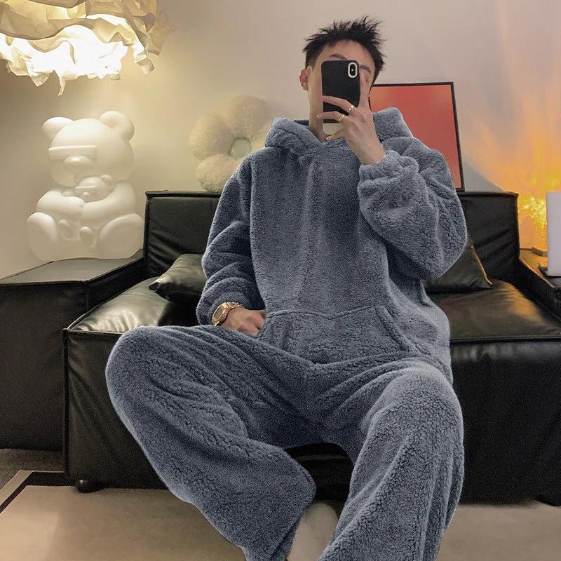 Men's Fleece Pajamas by GJG Denim