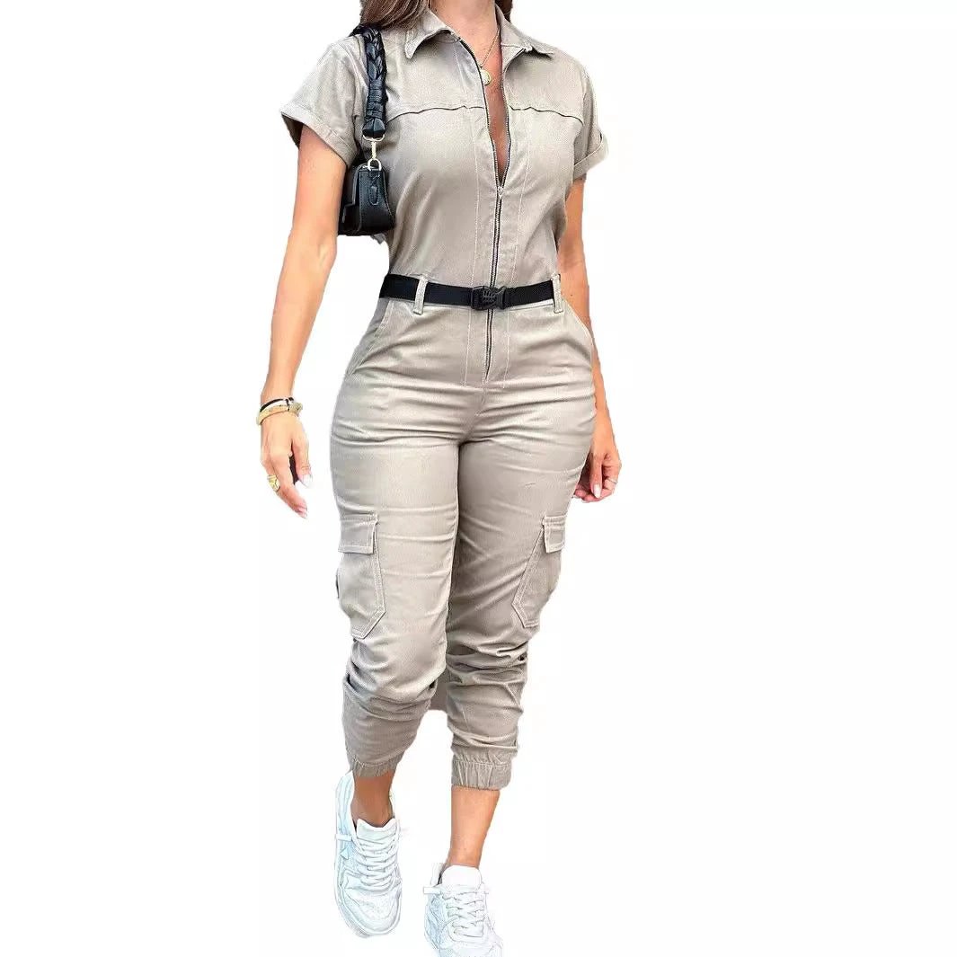 Women's Casual Work Clothes Jumpsuit by GJG Denim