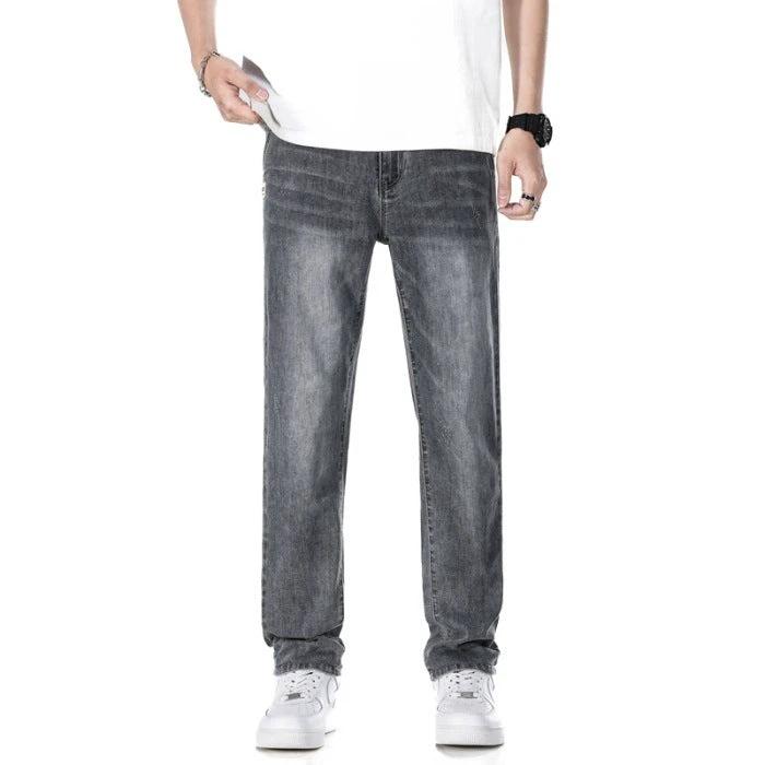 Thin Loose Light Business Straight Jeans by GJG Denim