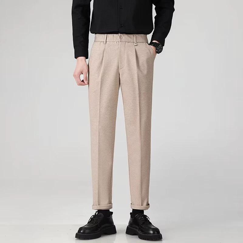 Men's Versatile Business Casual Straight Pants by GJG Denim